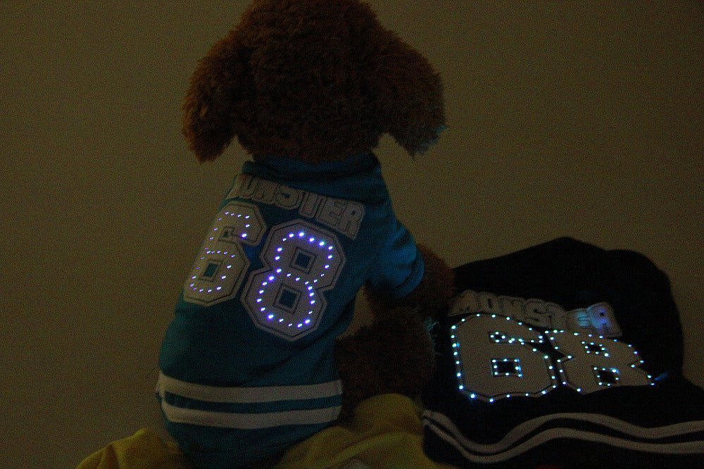 LED glowing pet clothes