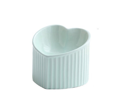 Pet Ceramic Bowl With Inclined Mouth Practical Durable Daily Indoor Pet Products