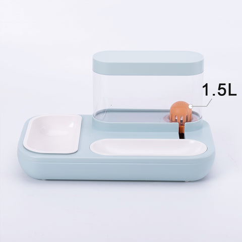 4-in-1 Stylish Pet Feeder & Waterer - 1.5L Capacity