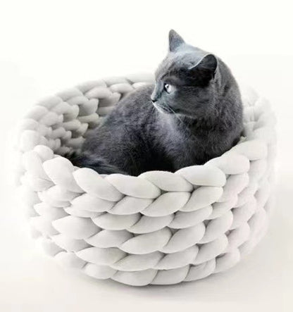 Soft Long Plush Cat House Cushion