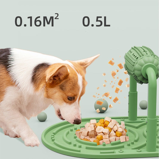 Pet Puzzle Food Leakage Toy Cat And Dog Slow Silicone Pad