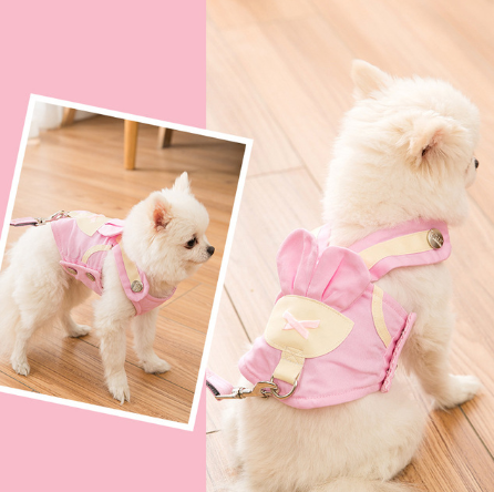 Cute Pet Dog Harness and Leash Set: Stylish and Secure