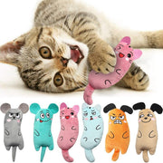 Plush Embroidered Mint Toys for Cats