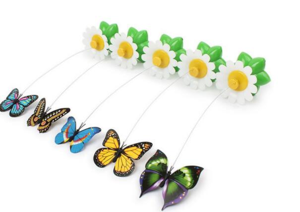 Rotating Flower Pet Toy: Electric Interactive Fun