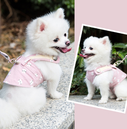 Cute Pet Dog Harness and Leash Set: Stylish and Secure