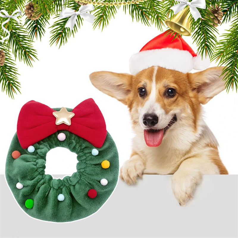Christmas Pet Bow-knot Collar: Festive and Skin-Friendly