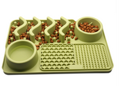 Multi-functional Pet Food Bowl Slow Food Dinner Basin Pad