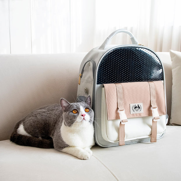 Portable and Foldable, High-Capacity Cat and Dog Backpack