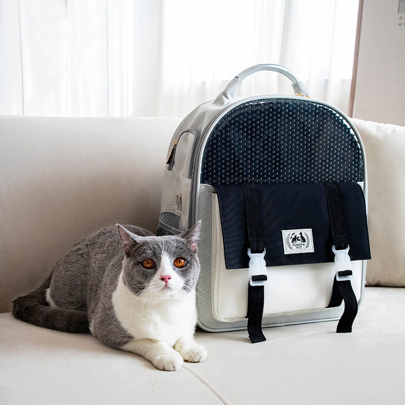 Portable and Foldable, High-Capacity Cat and Dog Backpack