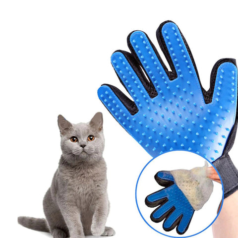 Pet Grooming Glove: Deshedding & Massage for Cats and Dogs