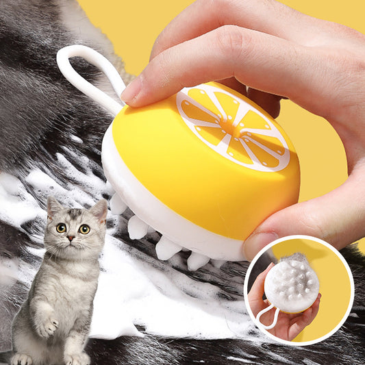 2-in-1 Pet Bath Brush: SPA Massage & Grooming Tool