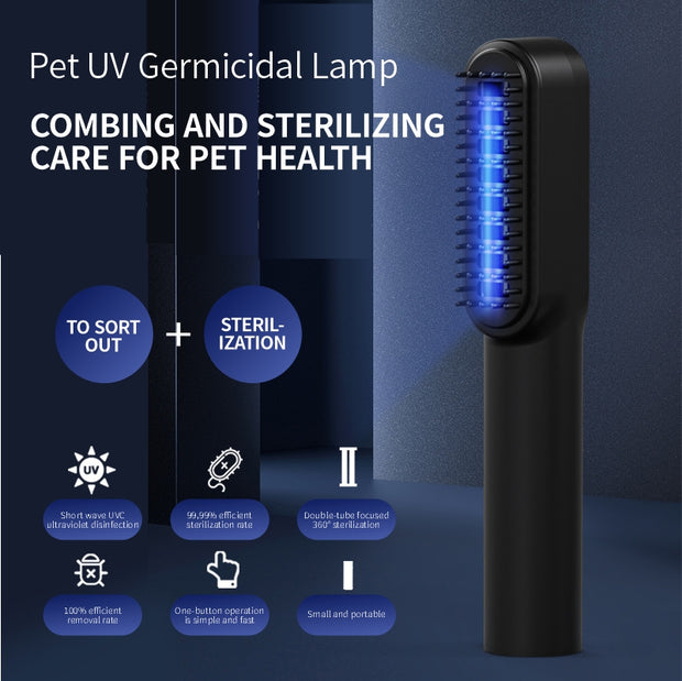 UV Pet Comb: Deodorize, Kill Bacteria, and Moss Detection