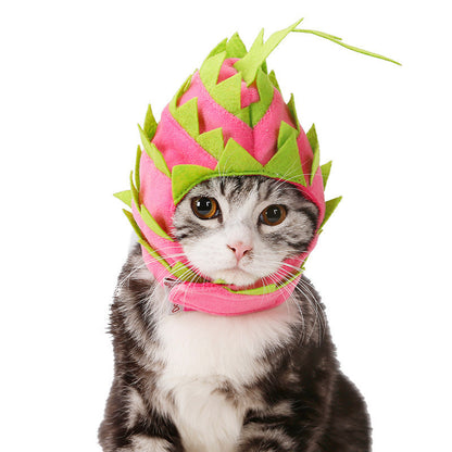 Pitaya Fruit Design Pet Hat Dog Cat Puppy Halloween Party Costumes