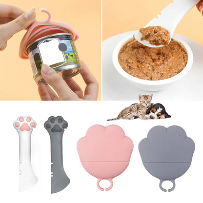 Multifunction Pet Canned Spoon & Jar Opener: Easy Feeding and Scooping